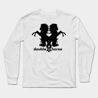 double horse logo - H O R S E W H I T E Essential summer vintage Long Sleeve T-Shirt